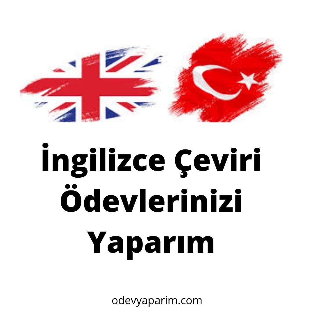 İngilizce Çeviri Ödevlerinizi Yaparım